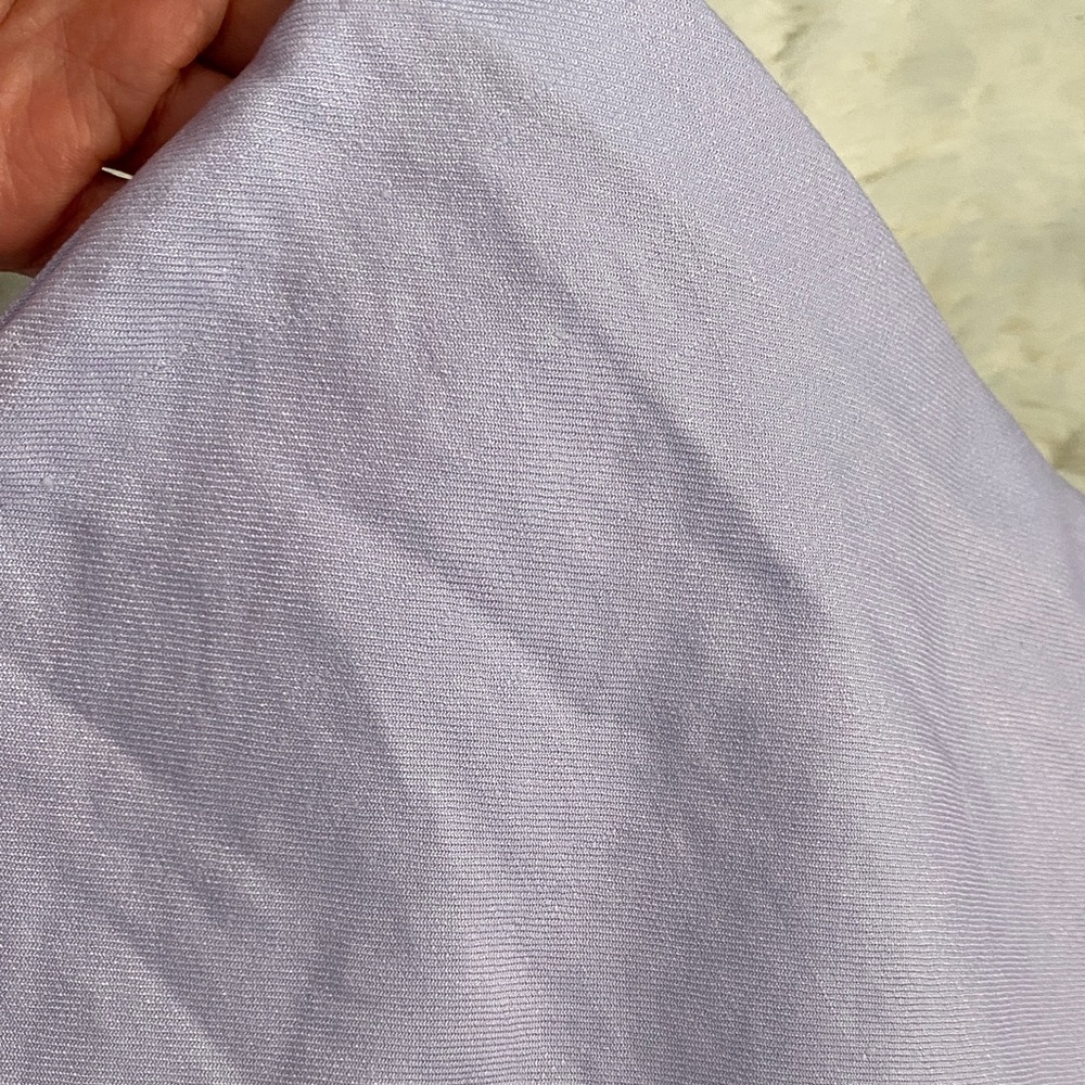 Anthropologie Linen Lavender Mini Skirt - Picture 6 of 8